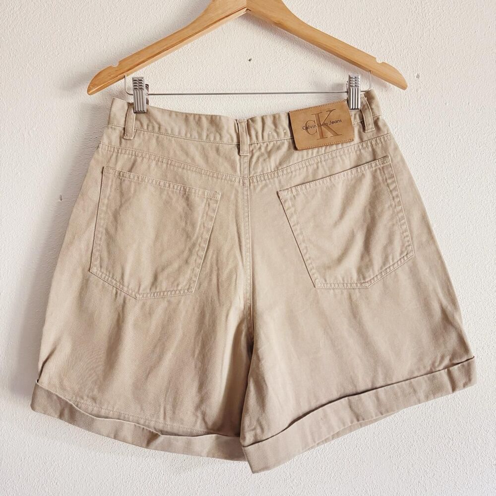 90s vintage Calvin Klein high waist cuffed shorts